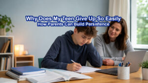 Why Does My Teen Give Up So Easily? How Parents Can Build Persistence